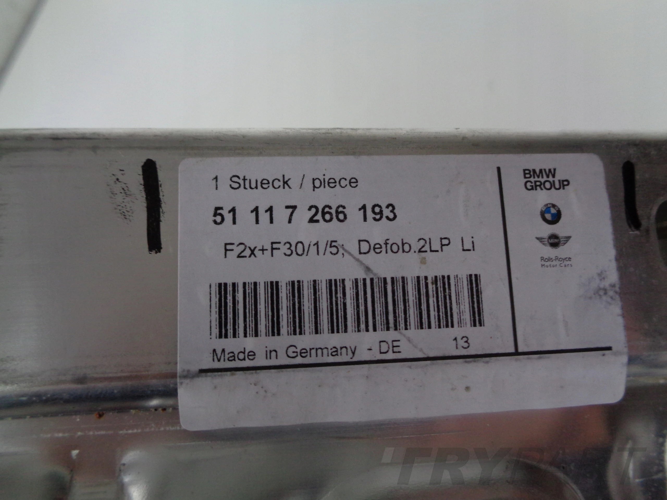 CRUSH ZONE REINFORCEMENT LEFT BRACKET BUMPER BMW 3 F30 F31 4 F32 F33 F36