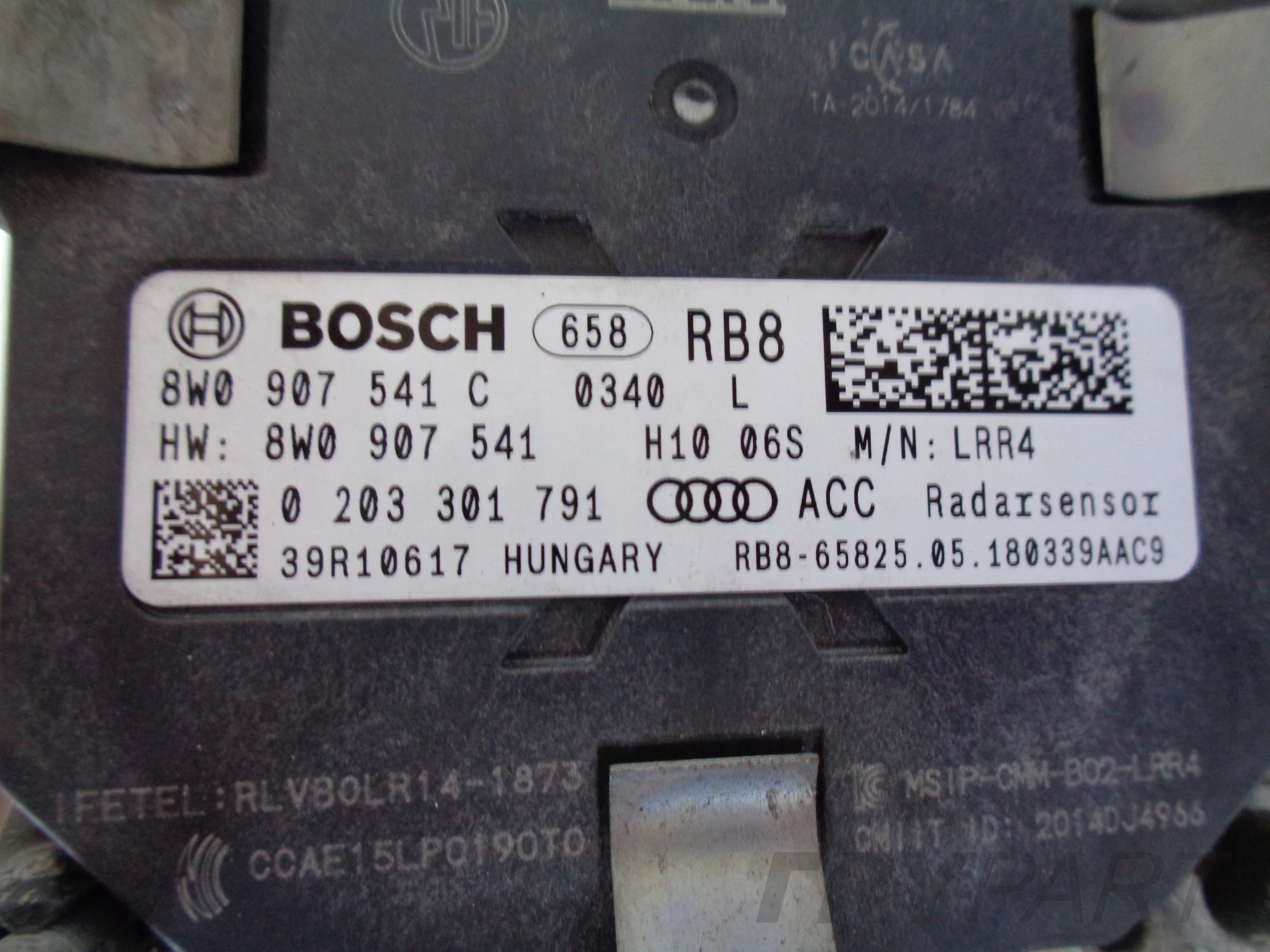 DISTRONIC ACC RADAR AUDI A4 B9 A5 8W0907541C