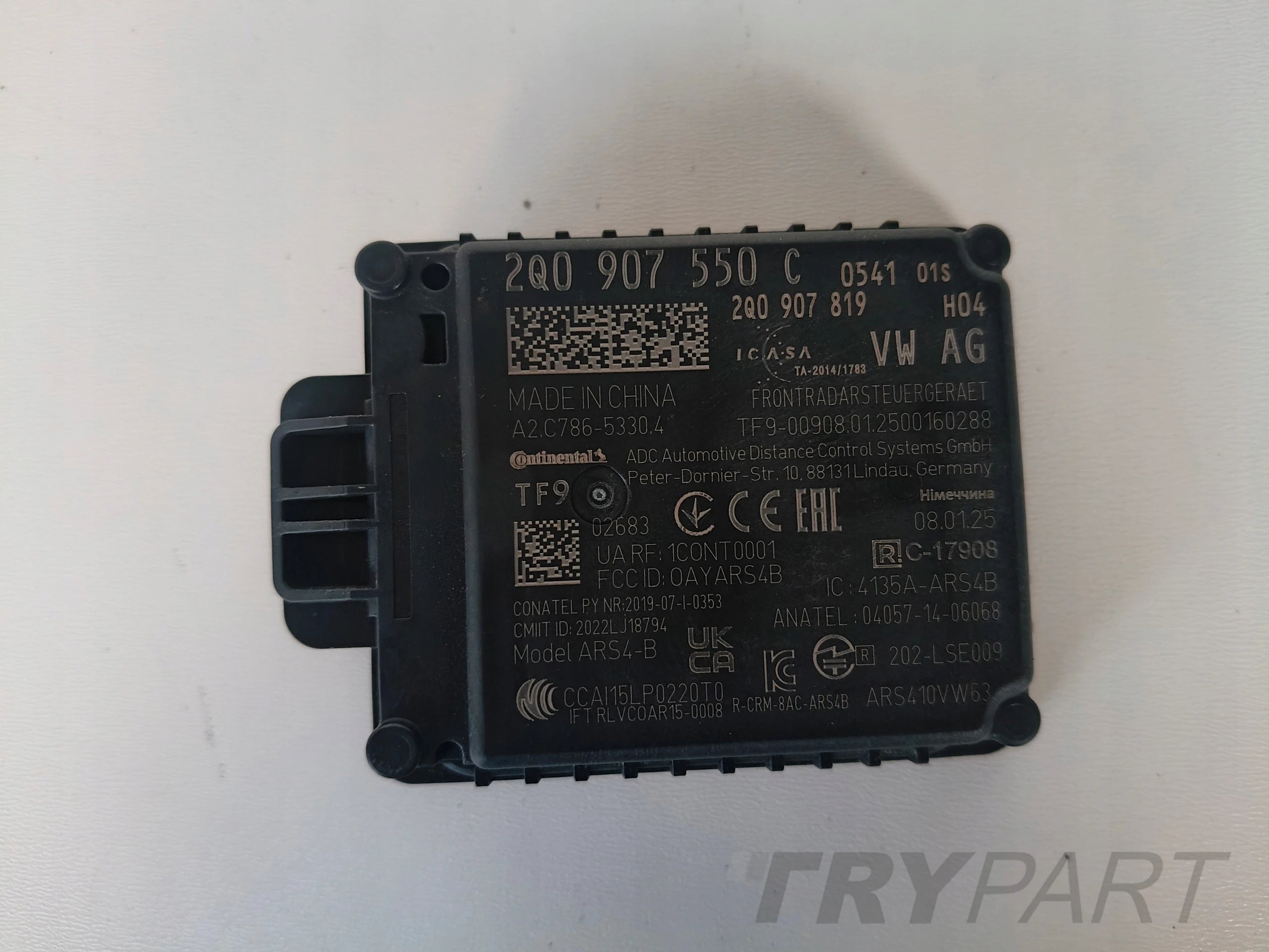 DISTRONIC ACC RADAR SENSOR VW AUDI SEAT SKODA 2Q0907550C