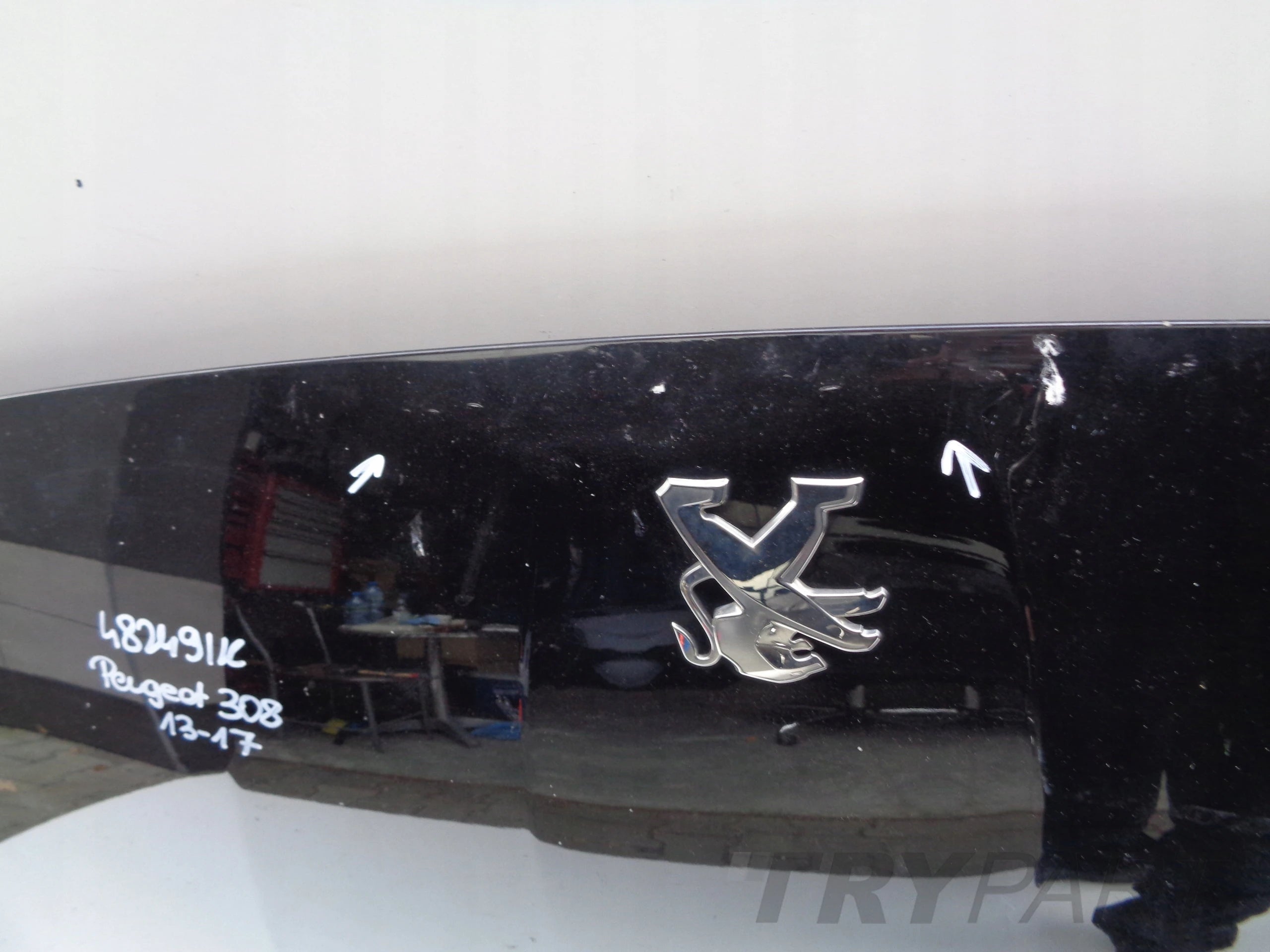 ENGINE HOOD COVER PEUGEOT 308 II T9 13-17 NO. 48249