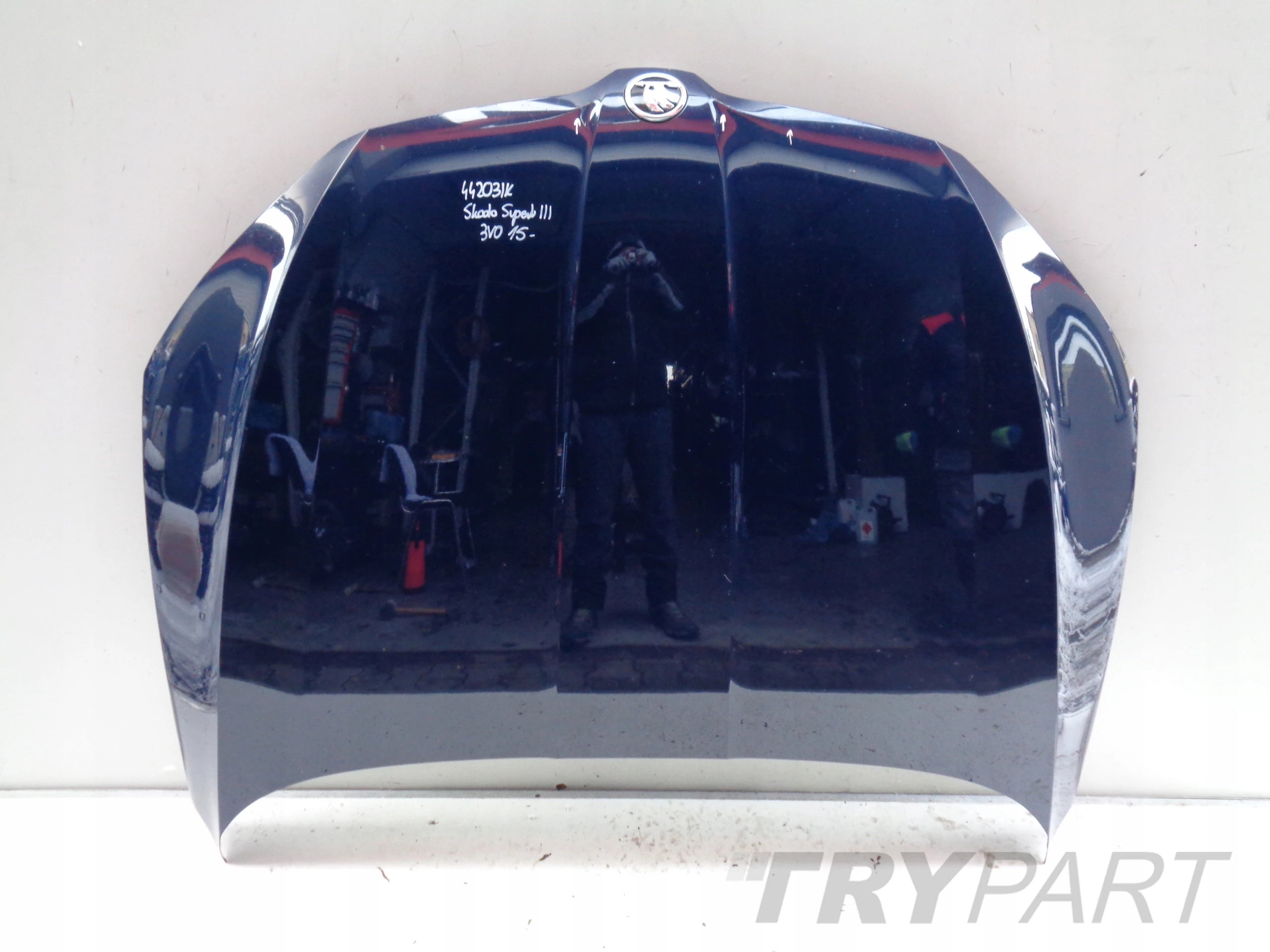 ENGINE HOOD COVER SKODA SUPERB III 3 3V 3V0 15- NO. 44203