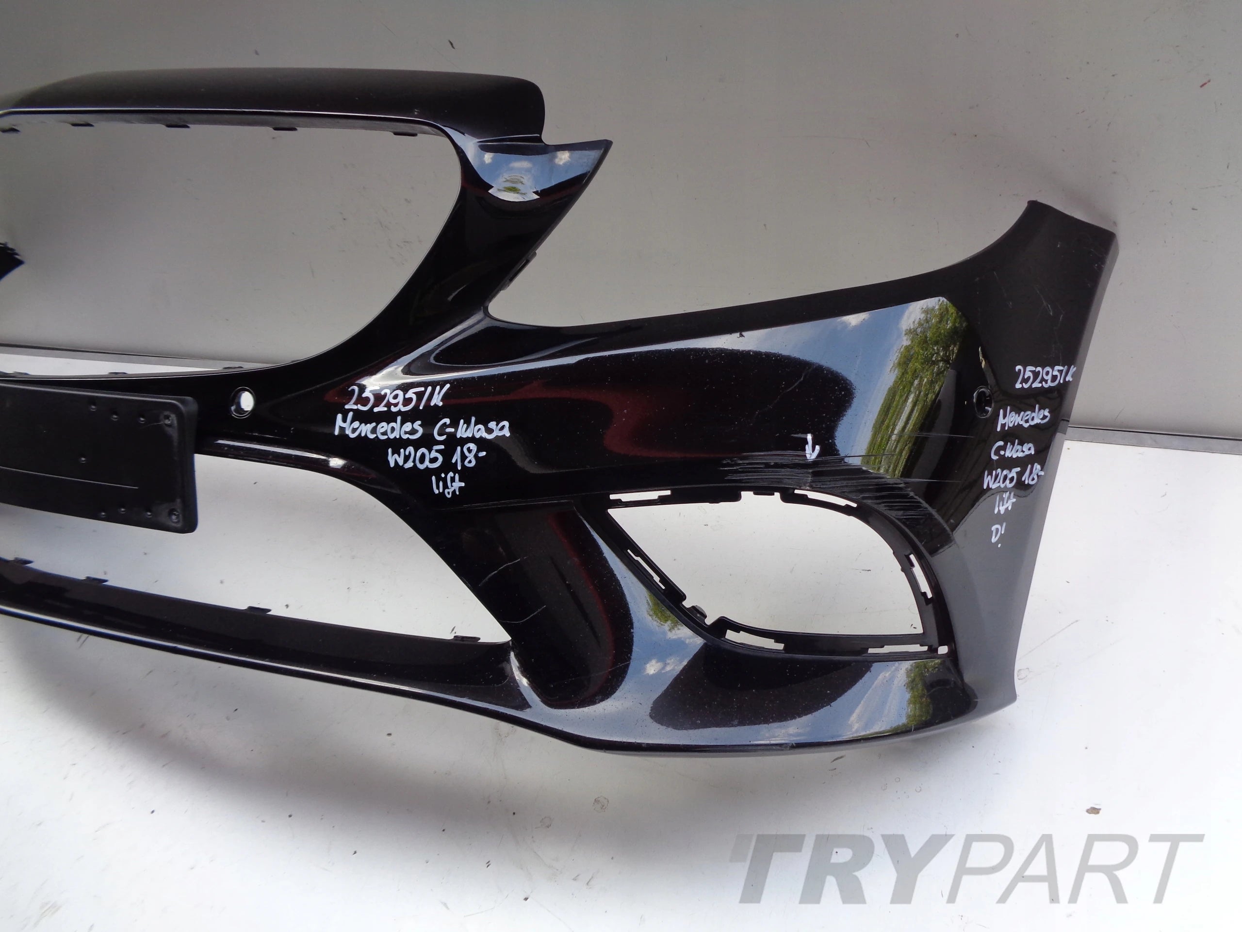 FRONT BUMPER FOR MERCEDES C-CLASS W205 18- FACELIFT NO. 25295