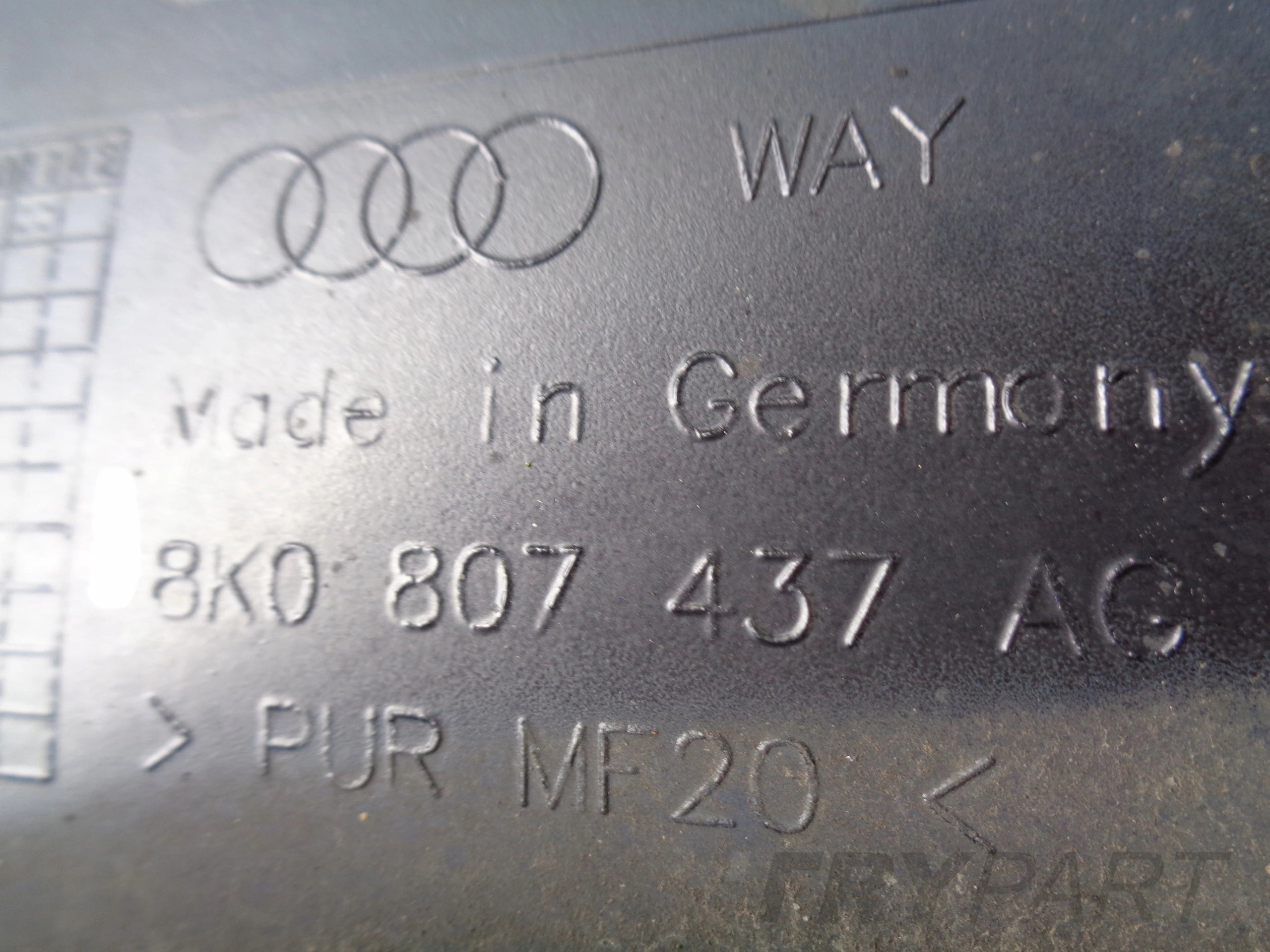 FRONT BUMPER RADIATOR GRILLE AUDI RS4 B8 8K 8K0 NO. 30307