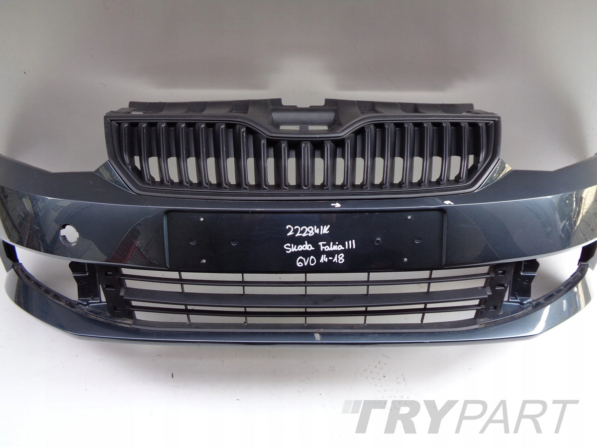 FRONT BUMPER SKODA FABIA III 6V 6V0 14-17 22284