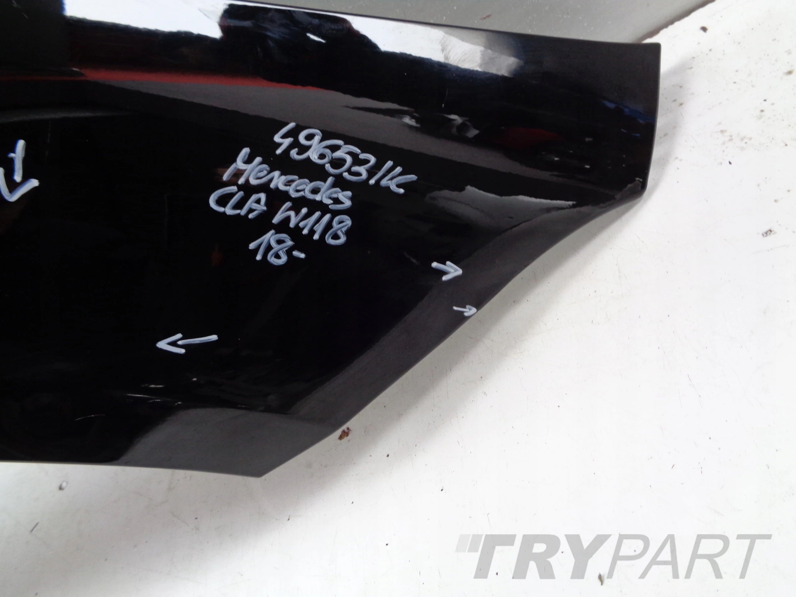 FRONT RIGHT FENDER MERCEDES CLA W118 18- NO. 49653