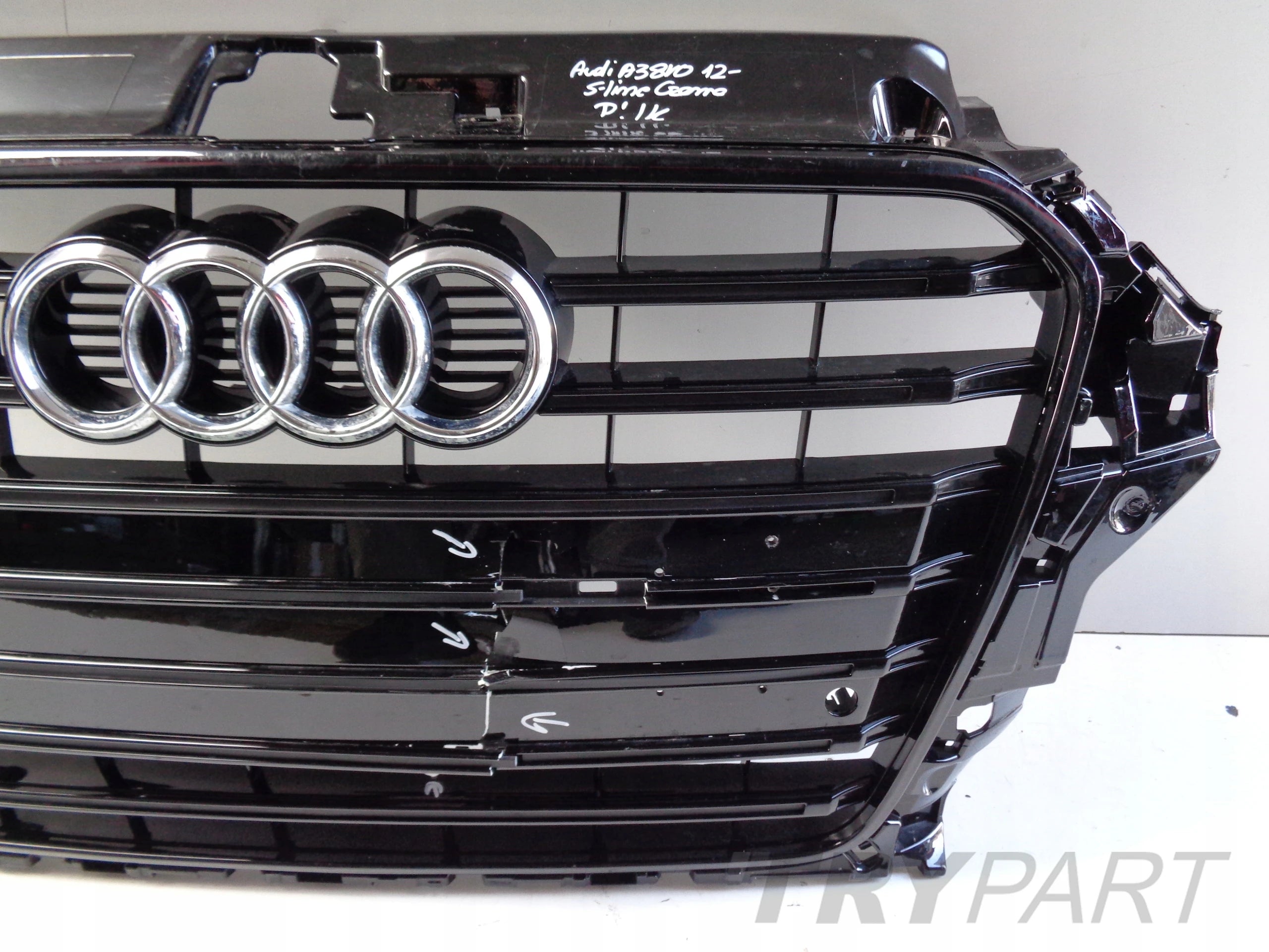 GRILL GRILLE FOR AUDI A3 8V 8V0 12-16 S-LINE SHADOW BLACK
