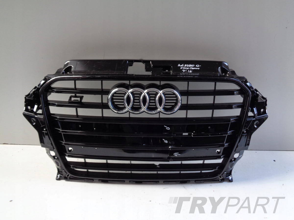 GRILL GRILLE FOR AUDI A3 8V 8V0 12-16 S-LINE SHADOW BLACK