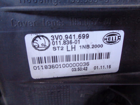 LEFT FOG LIGHT SKODA SUPERB III 3V 3V0 15-