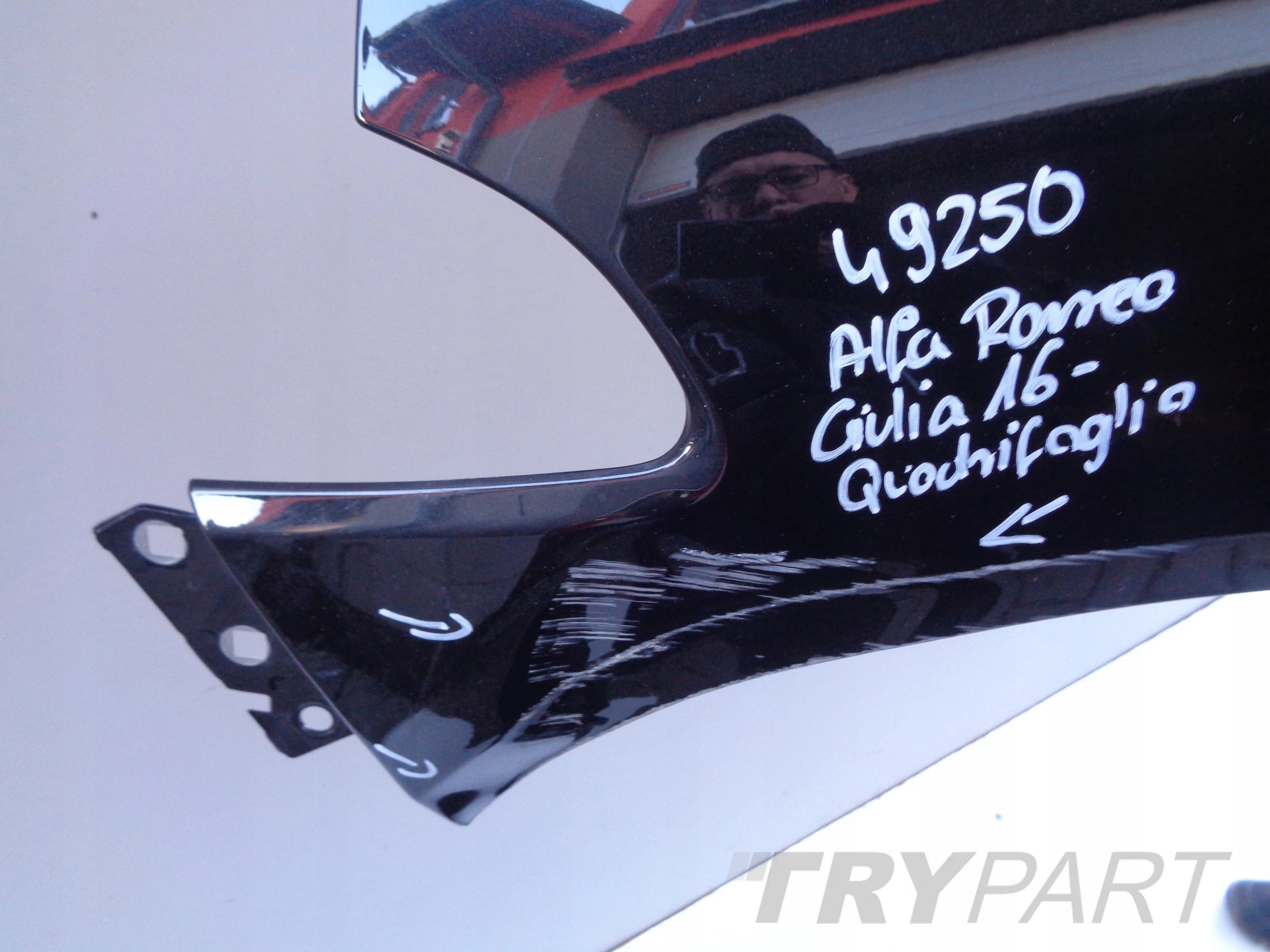 LEFT FRONT FENDER ALFA ROMEO GIULIA QUADRIFOGLIO 16- NO. 49250