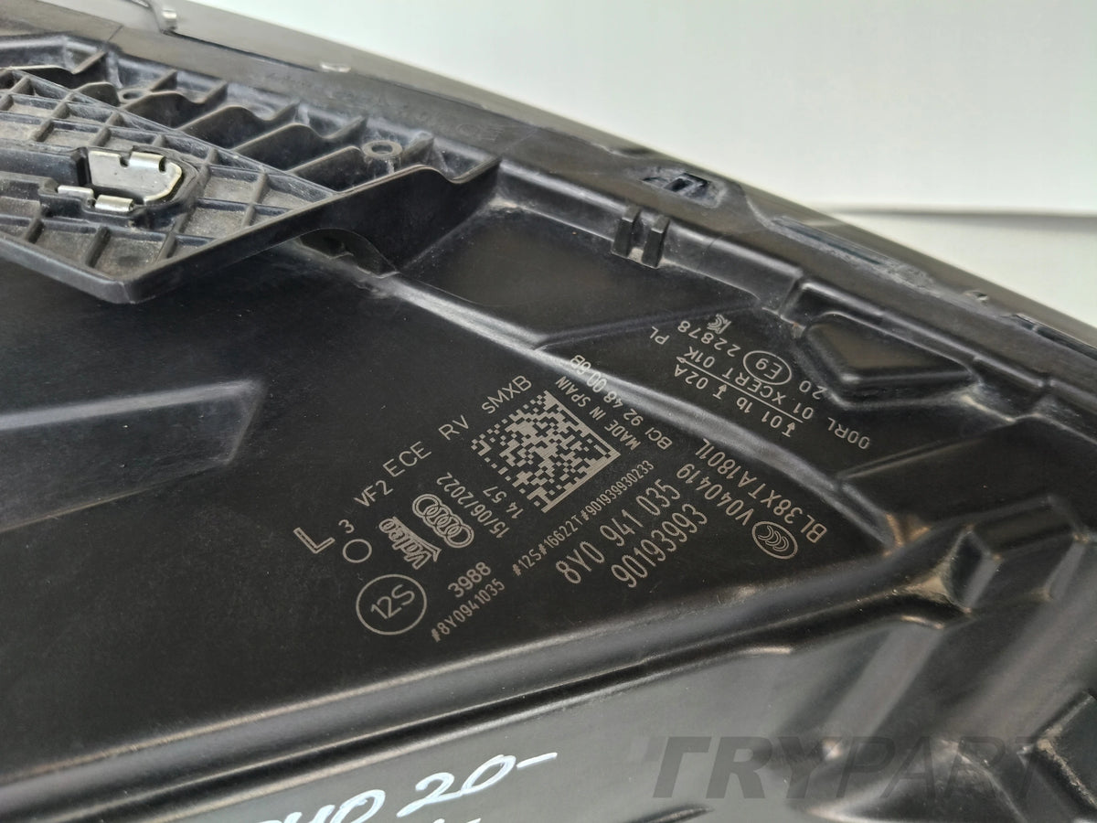 LEFT HEADLIGHT AUDI A3 8Y 8Y0 20- FULL LED MATRIX