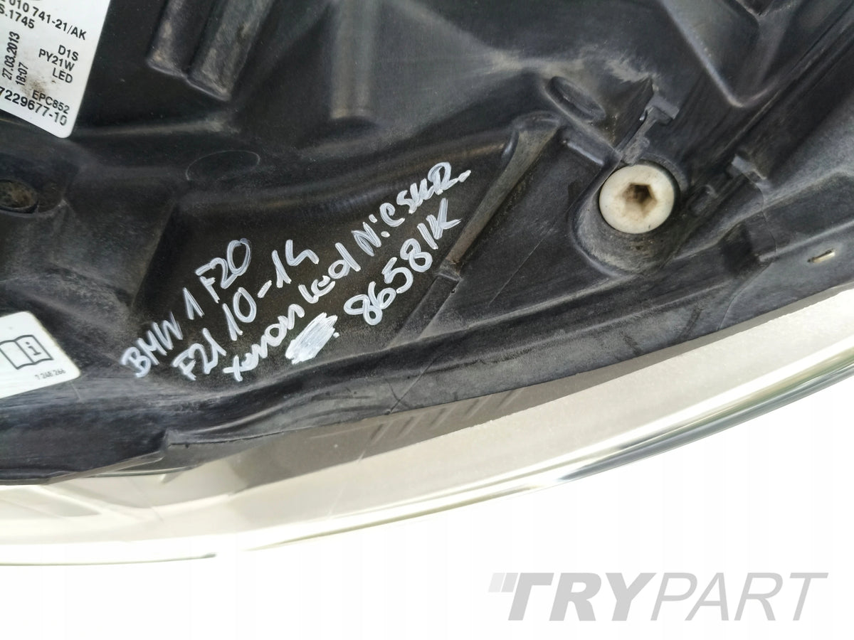 LEFT HEADLIGHT BMW 1 F20 F21 10-14 XENON LED NON-ADAPTIVE