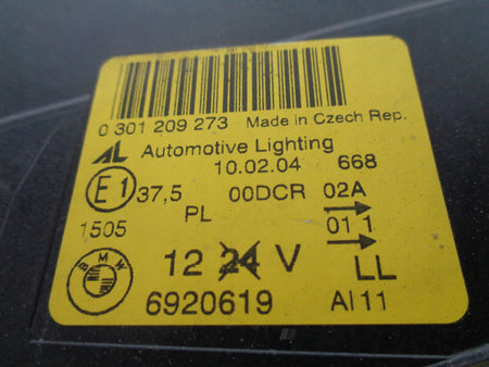 LEFT HEADLIGHT BMW 3 E46 LIFT COUPE XENON NON-ADAPTIVE