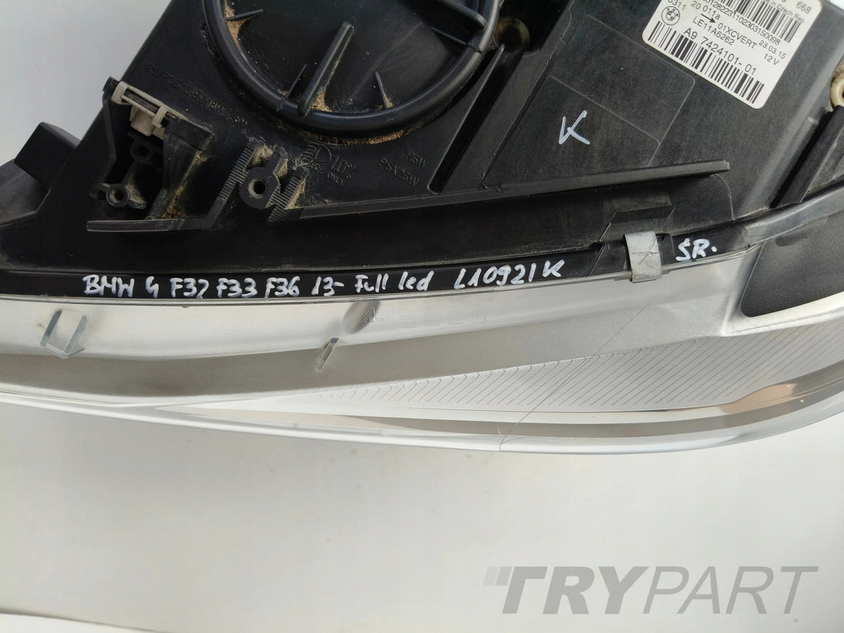 LEFT HEADLIGHT BMW 4 F32 F33 F36 FULL LED 13-16