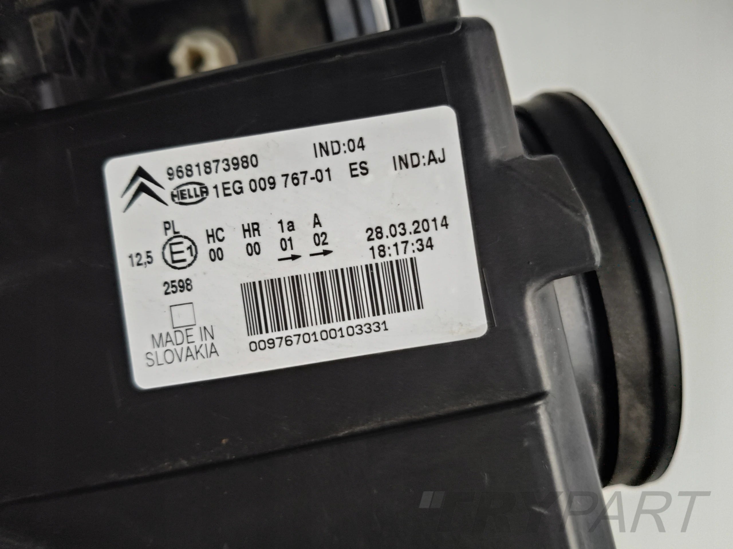 LEFT HEADLIGHT CITROEN C3 PICASSO 08-
