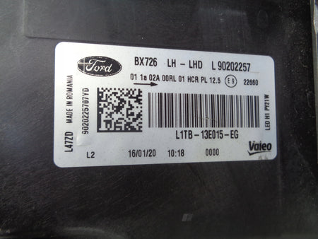 LEFT HEADLIGHT FORD PUMA 19- LED