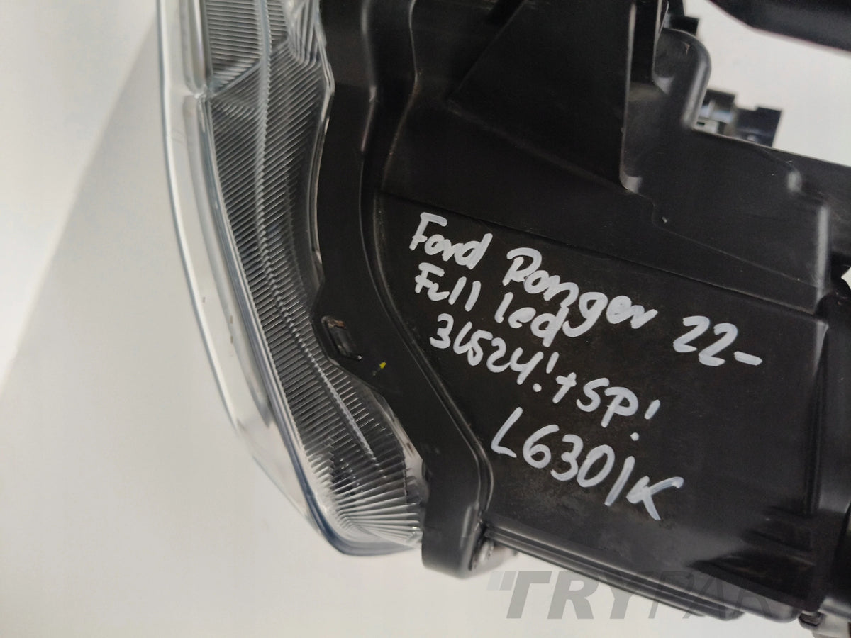 LEFT HEADLIGHT FORD RANGER 22- FULL LED
