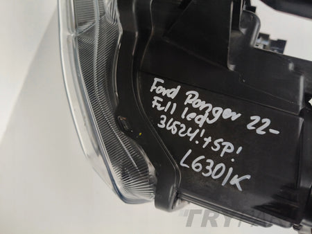 LEFT HEADLIGHT FORD RANGER 22- FULL LED