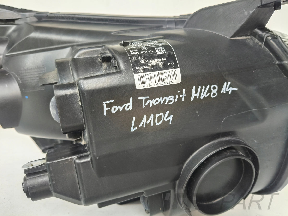 LEFT HEADLIGHT FORD TRANSIT MK8 14- DARK