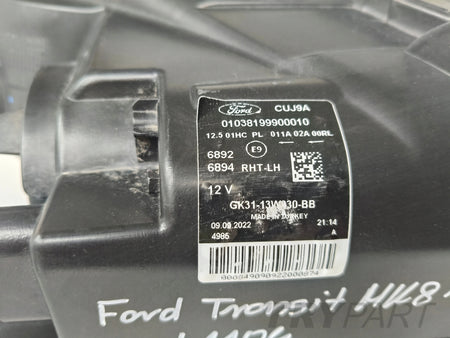 LEFT HEADLIGHT FORD TRANSIT MK8 14- DARK