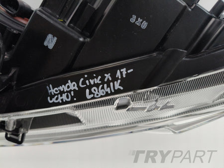 LEFT HEADLIGHT HONDA CIVIC X 17-