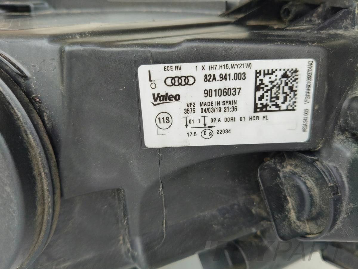 LEFT HEADLIGHT LAMP AUDI A1 82A 18-