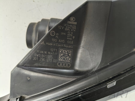 LEFT HEADLIGHT LAMP AUDI A4 B9 8W 8W0 15- XENON LED