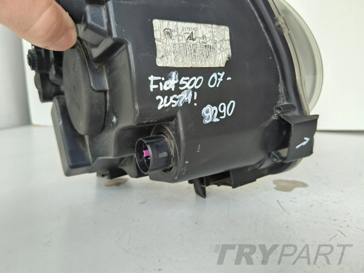 LEFT HEADLIGHT LAMP FIAT 500 07-15
