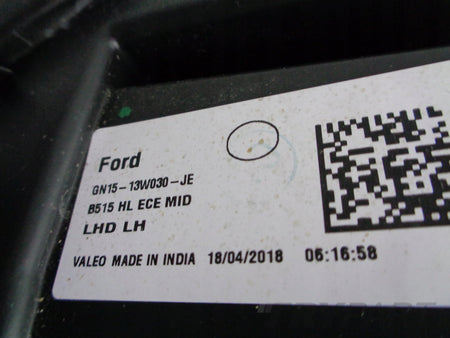 LEFT HEADLIGHT LAMP FORD ECOSPORT 17- FACELIFT