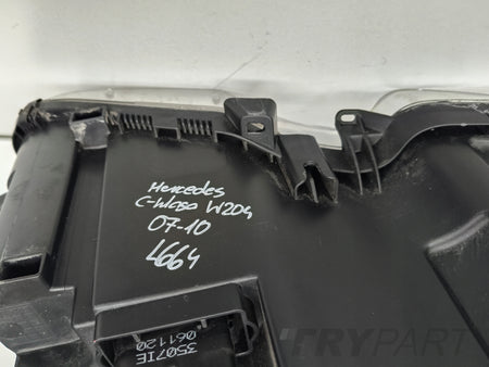 LEFT HEADLIGHT LAMP MERCEDES C-CLASS W204 07-10