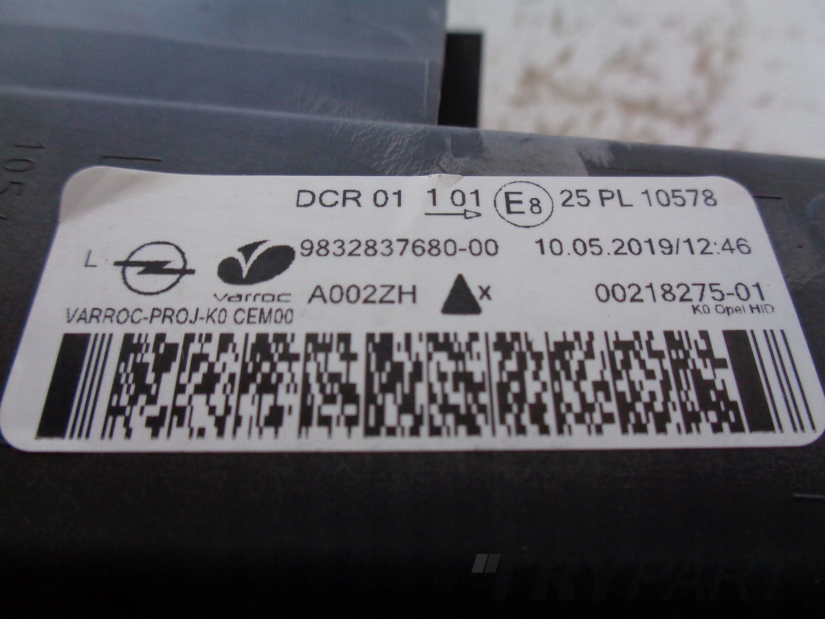 LEFT HEADLIGHT LAMP OPEL VIVARO C 19- ZAFIRA D XENON