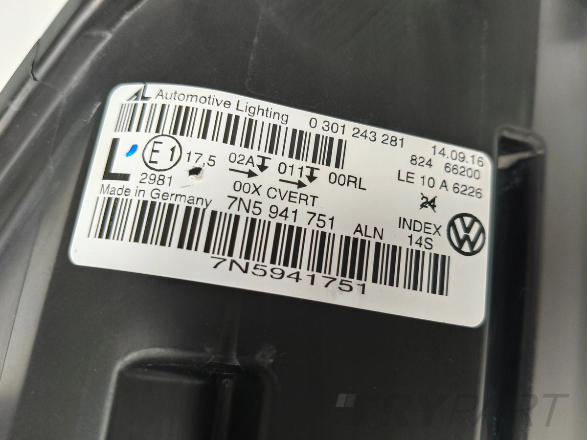 LEFT HEADLIGHT LAMP SEAT ALHAMBRA 7N 7N5 10- XENON