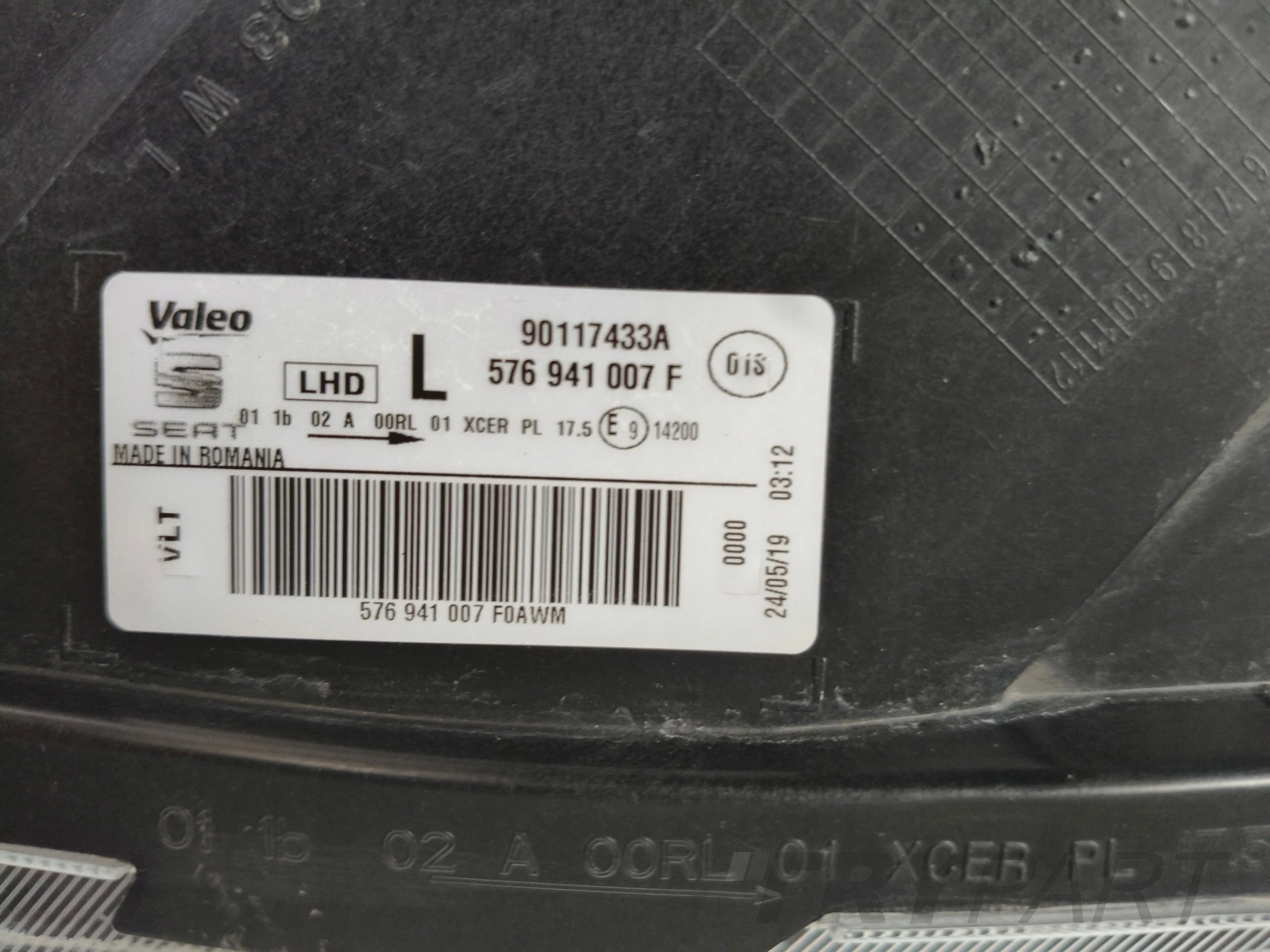 LEFT HEADLIGHT LAMP SEAT ATECA 575 16- FULL LED