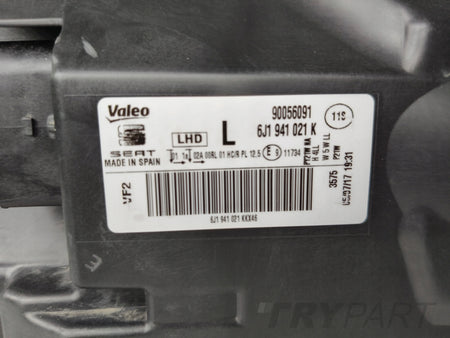 LEFT HEADLIGHT LAMP SEAT IBIZA 6J 6J0 12-16 FACELIFT