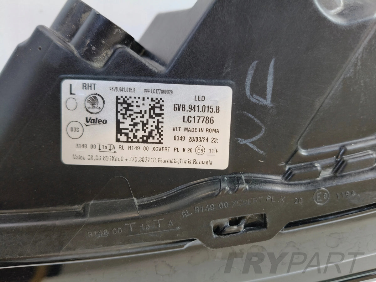 LEFT HEADLIGHT LAMP SKODA FABIA IV 4 6VA 20- FULL LED
