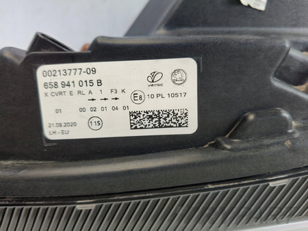 LEFT HEADLIGHT LAMP SKODA KAMIQ 658 18- FULL LED
