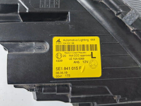LEFT HEADLIGHT LAMP SKODA OCTAVIA III 3 5E 5E0 16- LIFT FULL LED