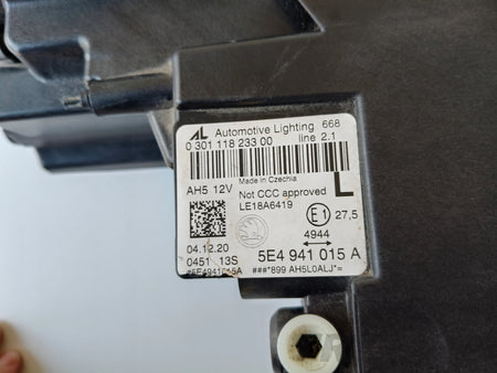 LEFT HEADLIGHT LAMP SKODA OCTAVIA IV 4 5E3 20- FULL LED