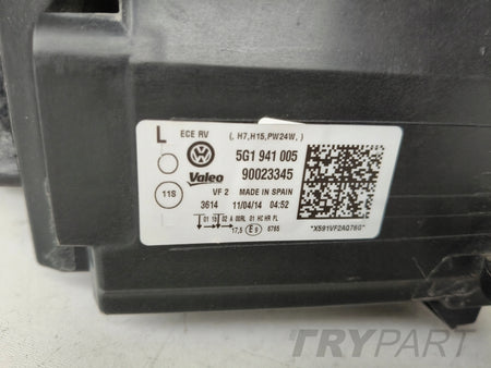 LEFT HEADLIGHT LAMP VW GOLF VII 7 5G 5G0 12-16