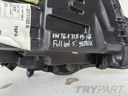 LEFT HEADLIGHT LAMP VW T6 T6.1 7L 7LA 19- LIFT FULL LED