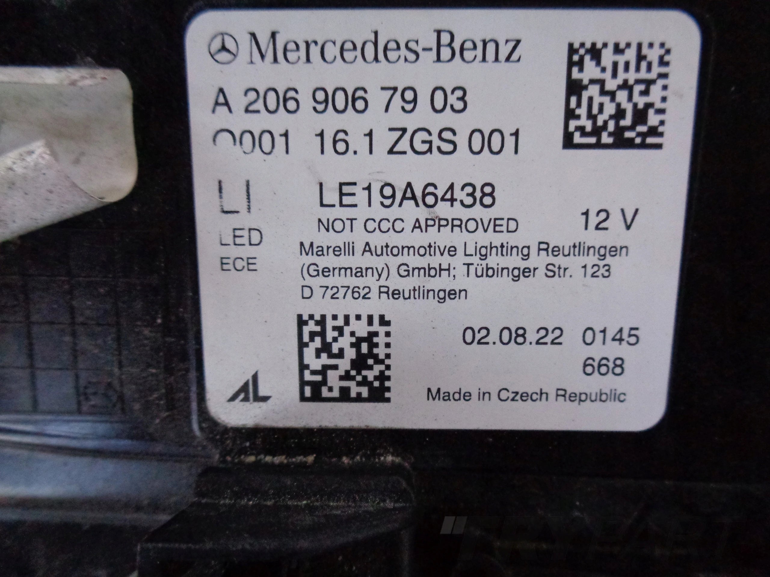 LEFT HEADLIGHT MERCEDES C-CLASS W206 21- FULL LED DIGITAL LIGHT