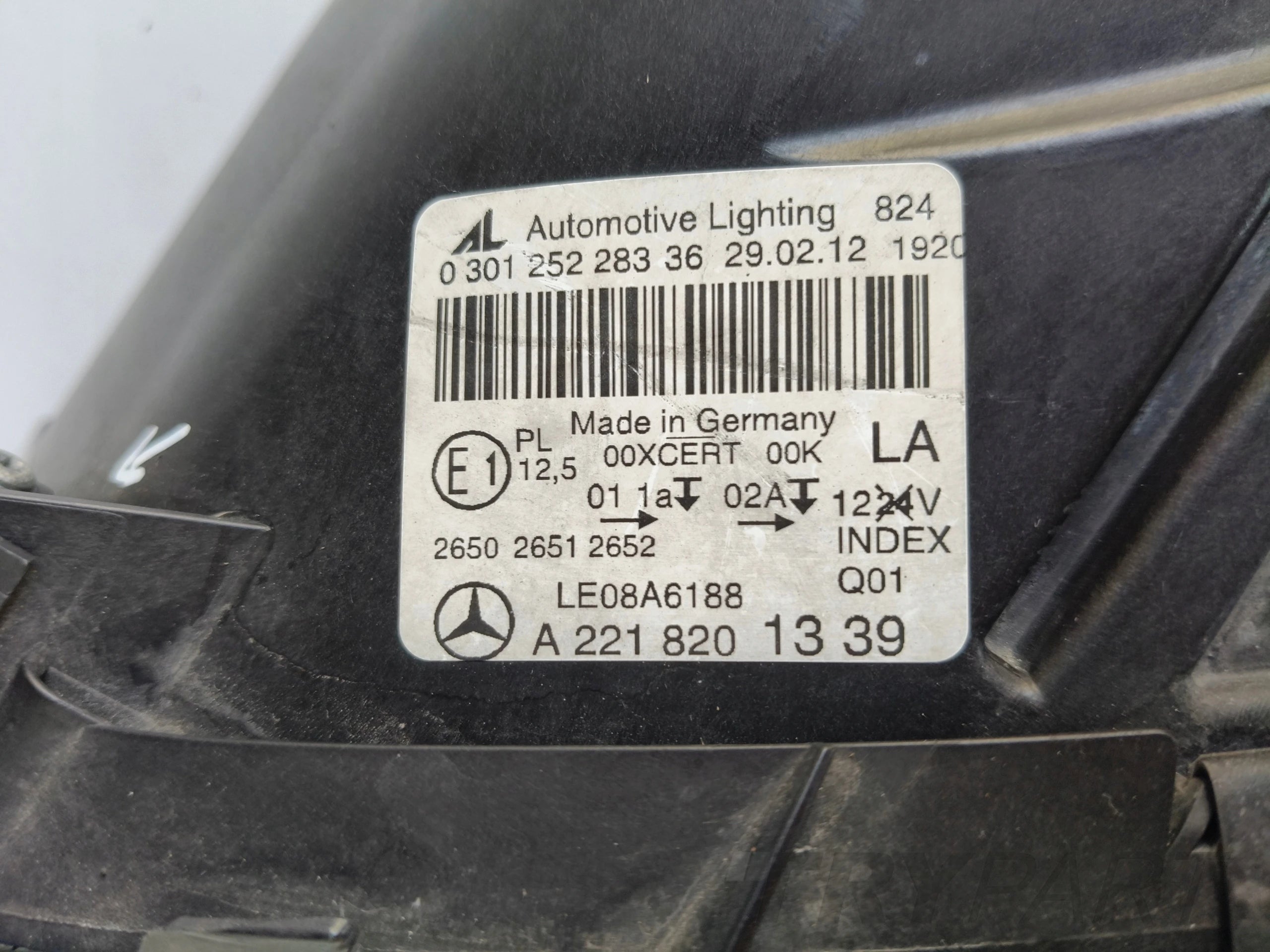 LEFT HEADLIGHT MERCEDES S-CLASS W221 FACELIFT XENON LED ILS NIGHT VISION