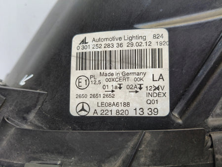 LEFT HEADLIGHT MERCEDES S-CLASS W221 FACELIFT XENON LED ILS NIGHT VISION