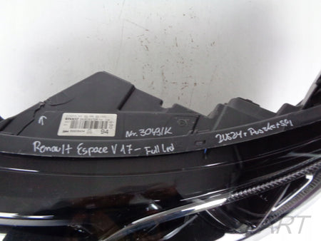 LEFT HEADLIGHT RENAULT ESPACE V 17- FULL LED