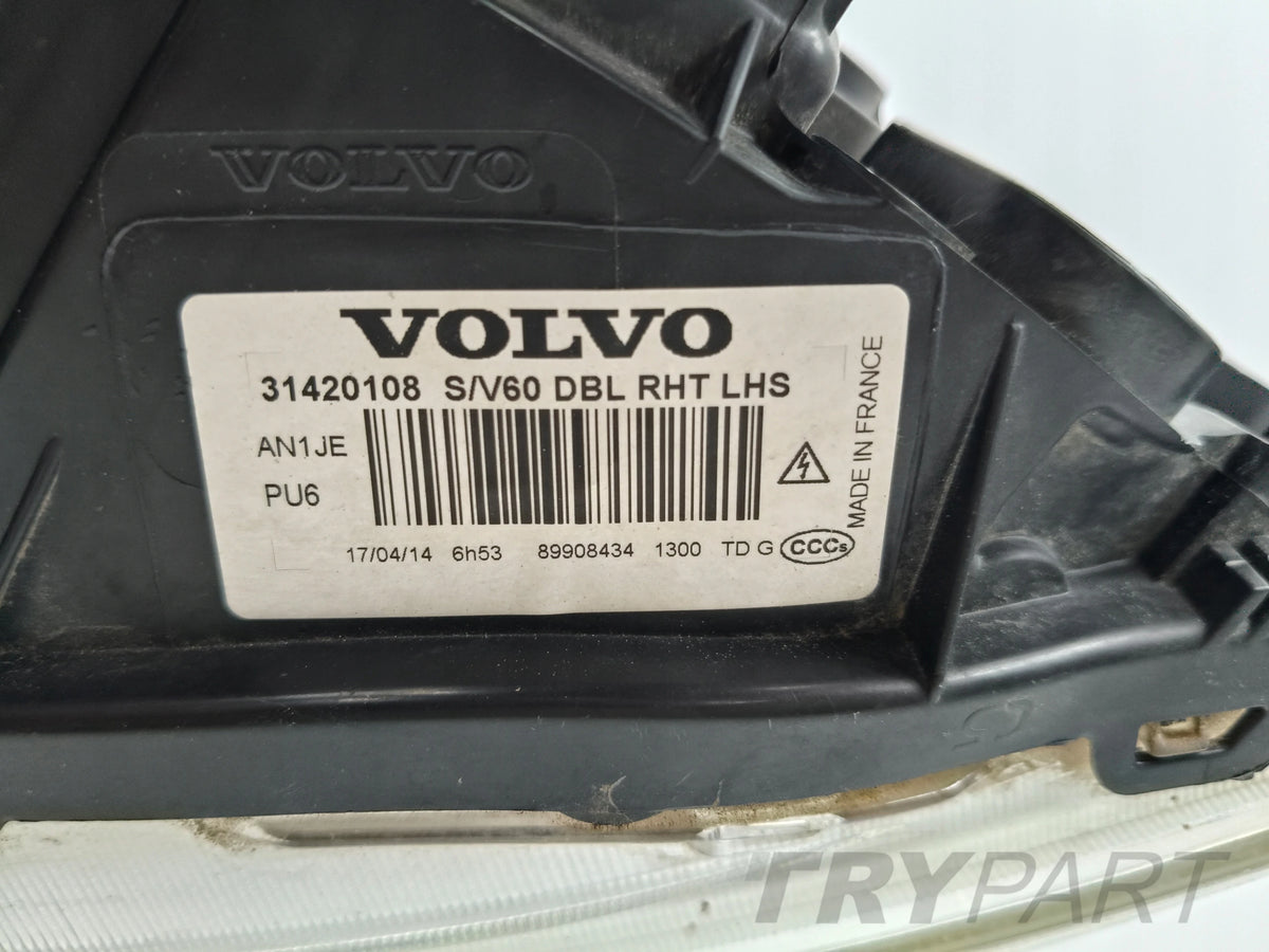 LEFT HEADLIGHT VOLVO V60 S60 13- FACELIFT XENON CORNERING
