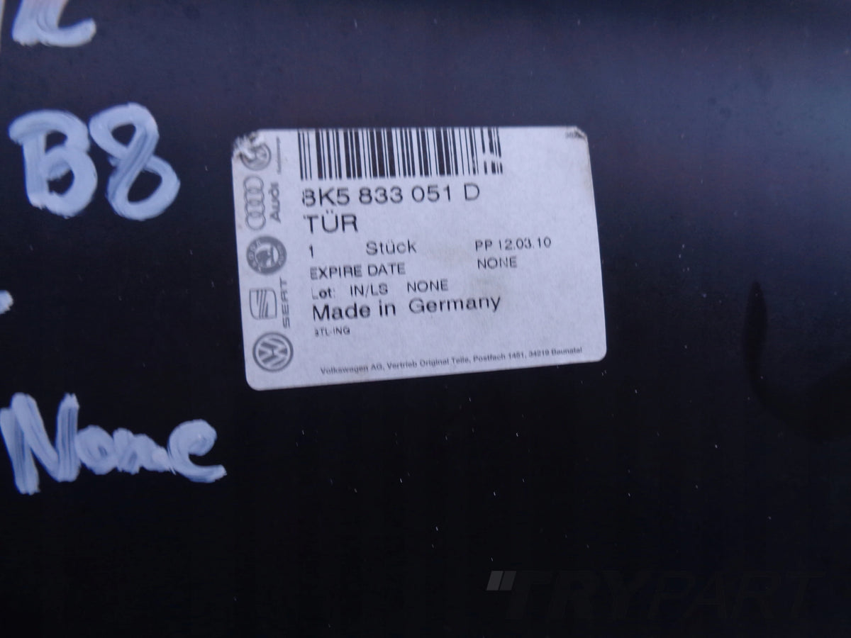 NEW REAR LEFT DOOR AUDI A4 B8 8K0 8K5 07- SEDAN NO. 45904