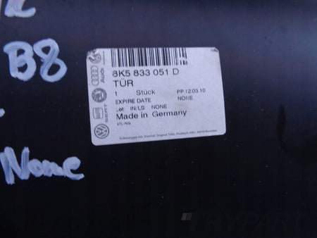 NEW REAR LEFT DOOR AUDI A4 B8 8K0 8K5 07- SEDAN NO. 45904