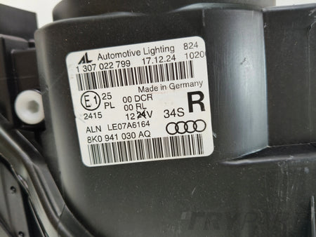 NEW RIGHT HEADLIGHT LAMP AUDI A4 B8 8K 8K0 07-11 XENON LED NON-ADAPTIVE