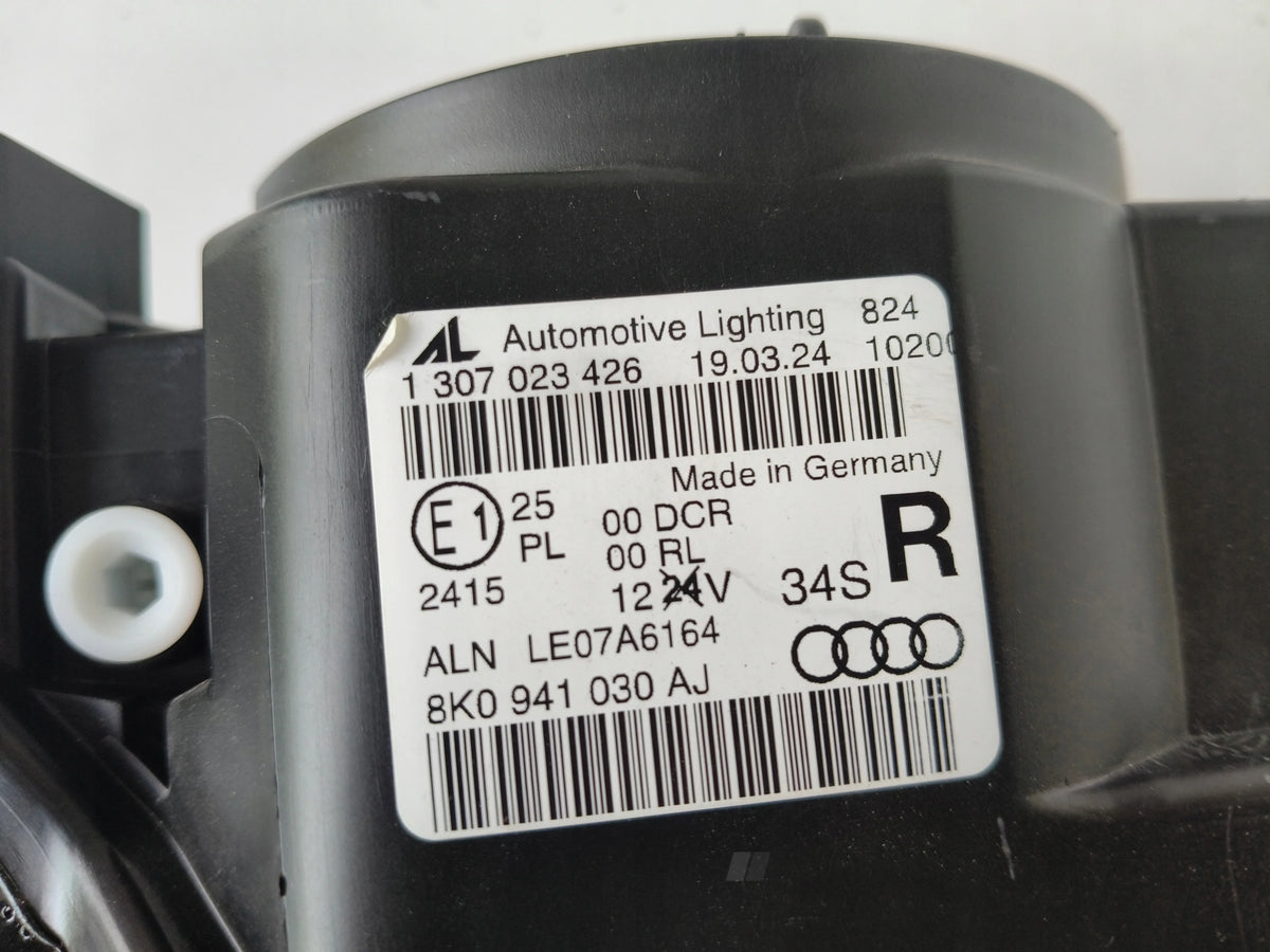 NEW RIGHT HEADLIGHT LAMP AUDI A4 B8 8K0 8K 07-11 XENON LED NON-ADAPTIVE