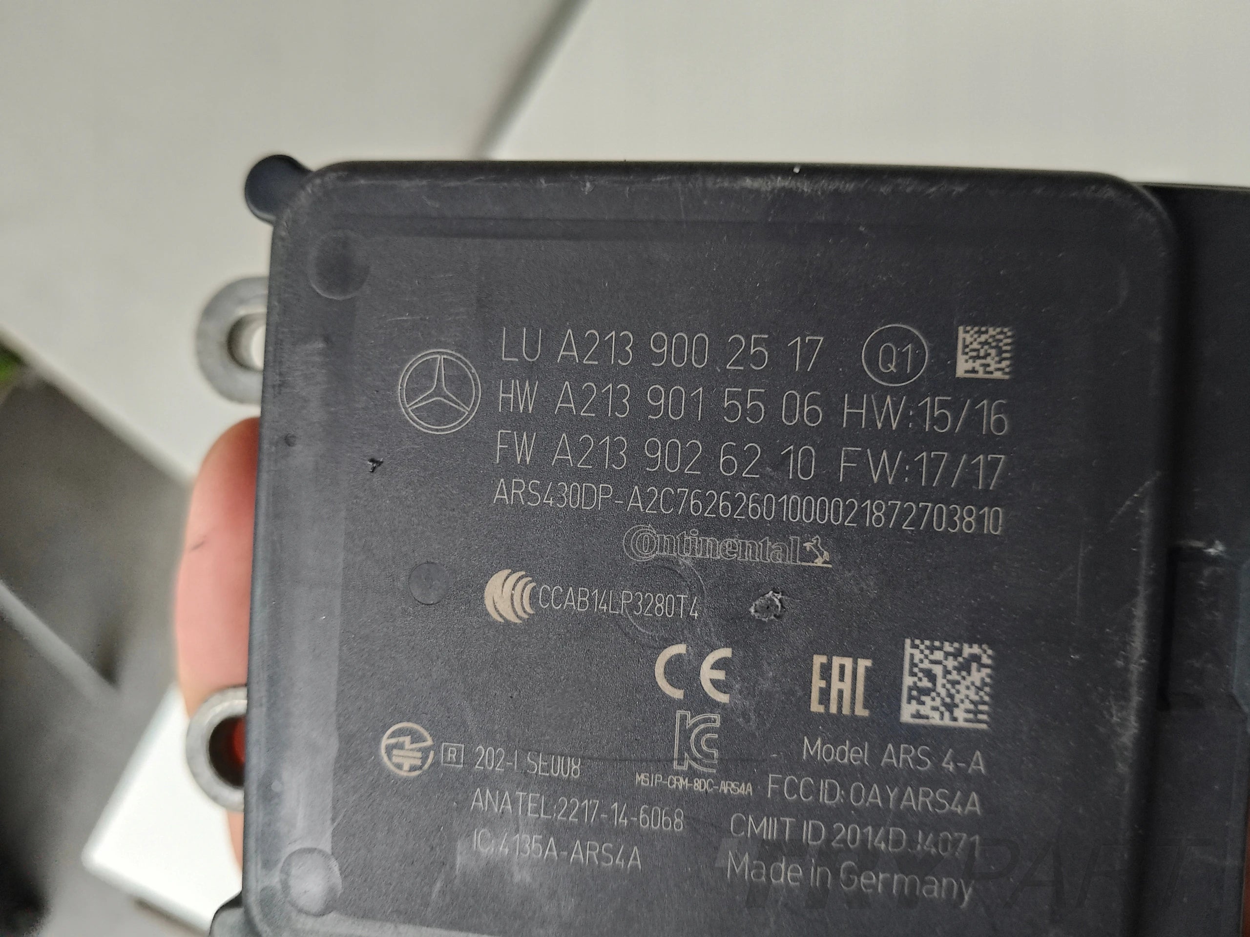 RADAR DISTRONIC ACC SENSOR MERCEDES A2139002517