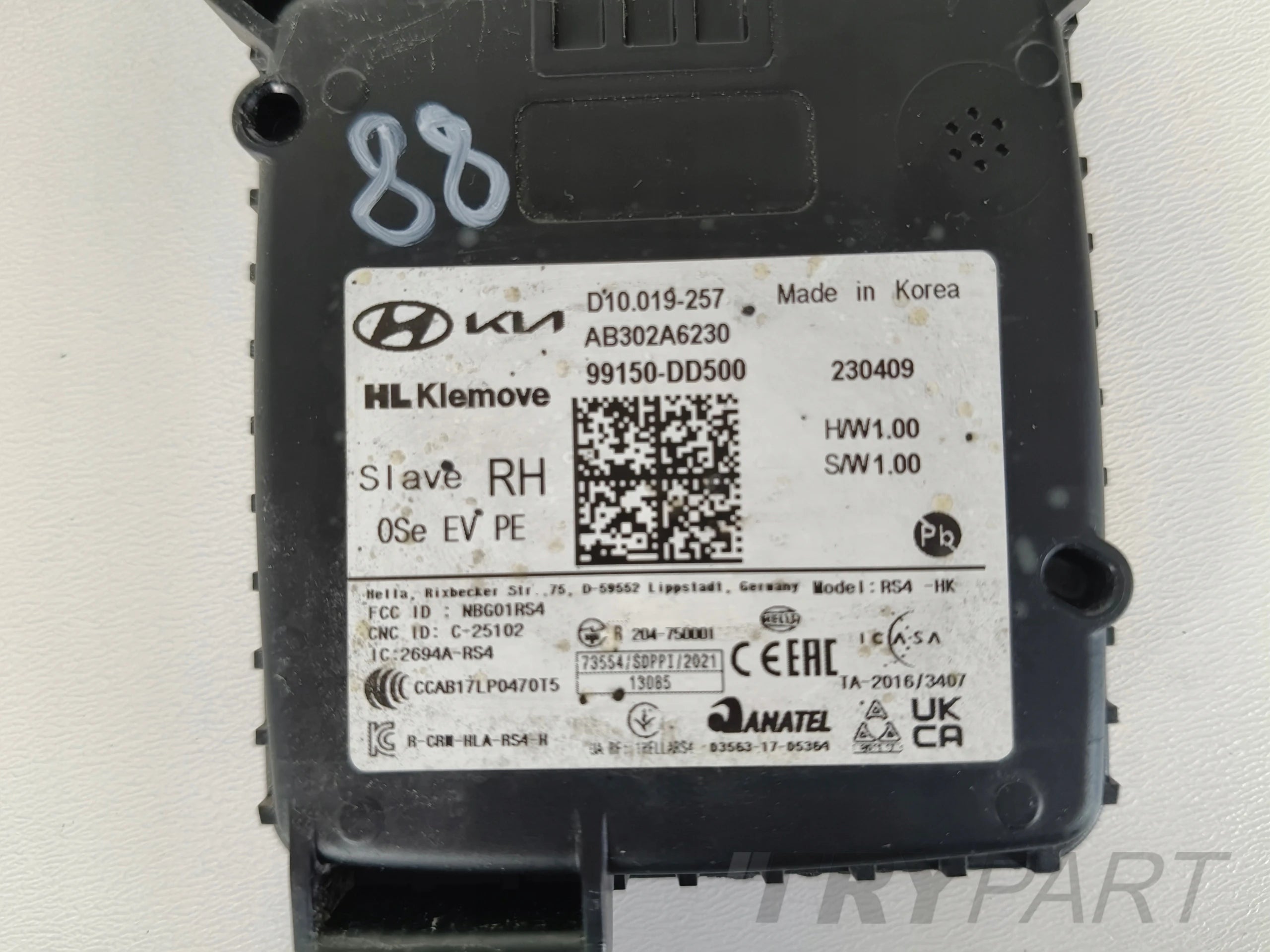RADAR DISTRONIC ACC SENSOR REAR RIGHT HYUNDAI KONA 99150-DD500